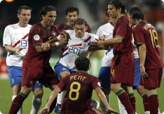 8éme de final coupe du monde 2006 : Portugal - Pay Bas : 1-0